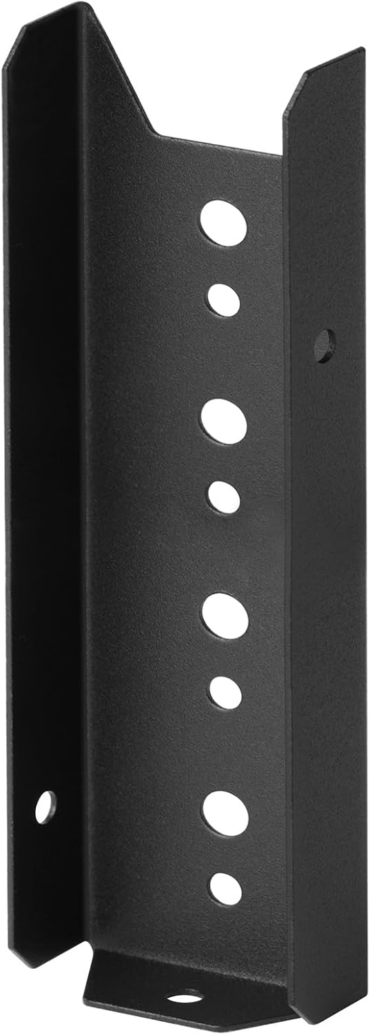 20 Soportes Valla 2x6 para Riel Madera Negro