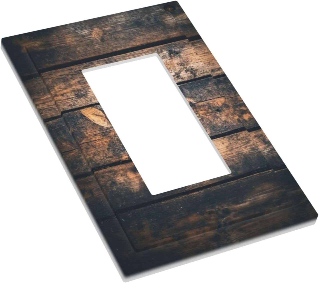 Cubiertas decorativas madera rústica interruptor luz basculante