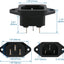 Toma corriente IEC320 C14 cobre 250V 10A 3pines set 4
