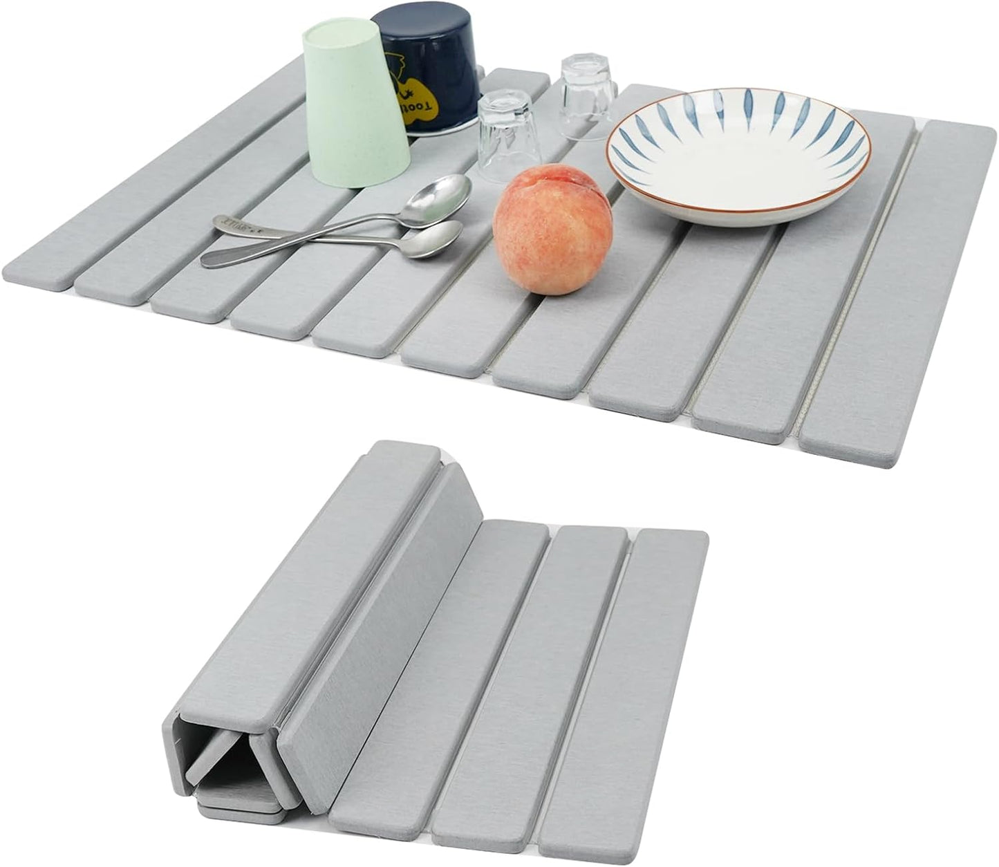 Tapete secado platos piedra 24x15.4pulg súper absorbente