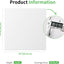 Azulejos techo PVC 24x24pulg 12 pzas color blanco