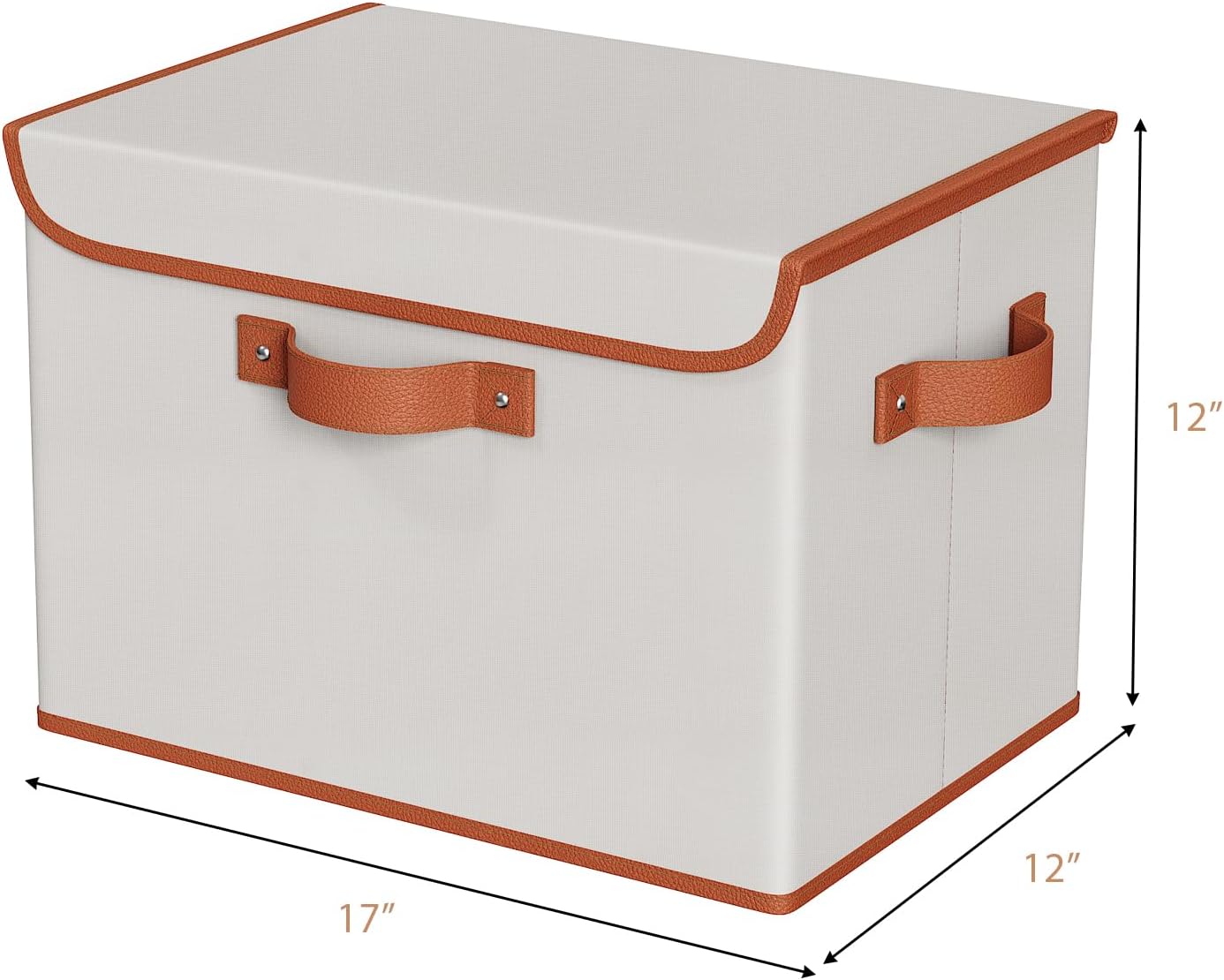 Cajas almacenamiento tela resistente 17" 10gal set 3