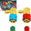 Acoplador rápido R134a conector 1/4 SAE macho estriado