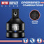 Adaptador enchufe 1" hembra a 3/4" macho acero cromo