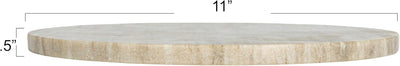 Tabla cortar redonda mármol color beige