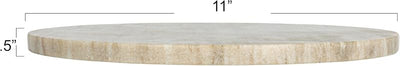 Tabla cortar redonda mármol color beige