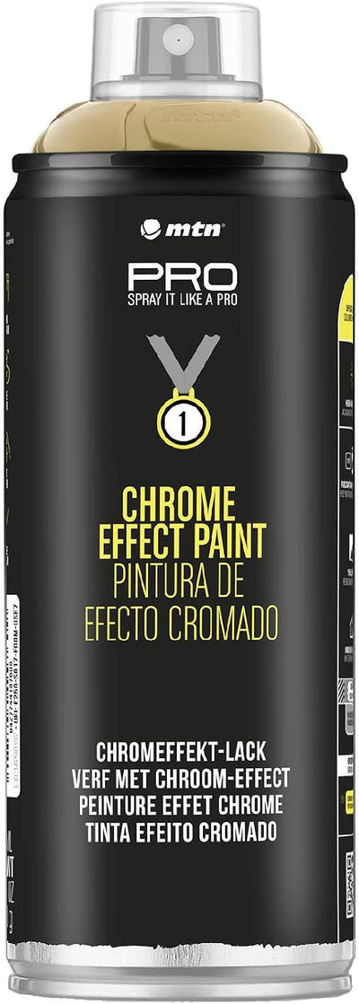 Pintura efecto cromo dorado 13.5oz