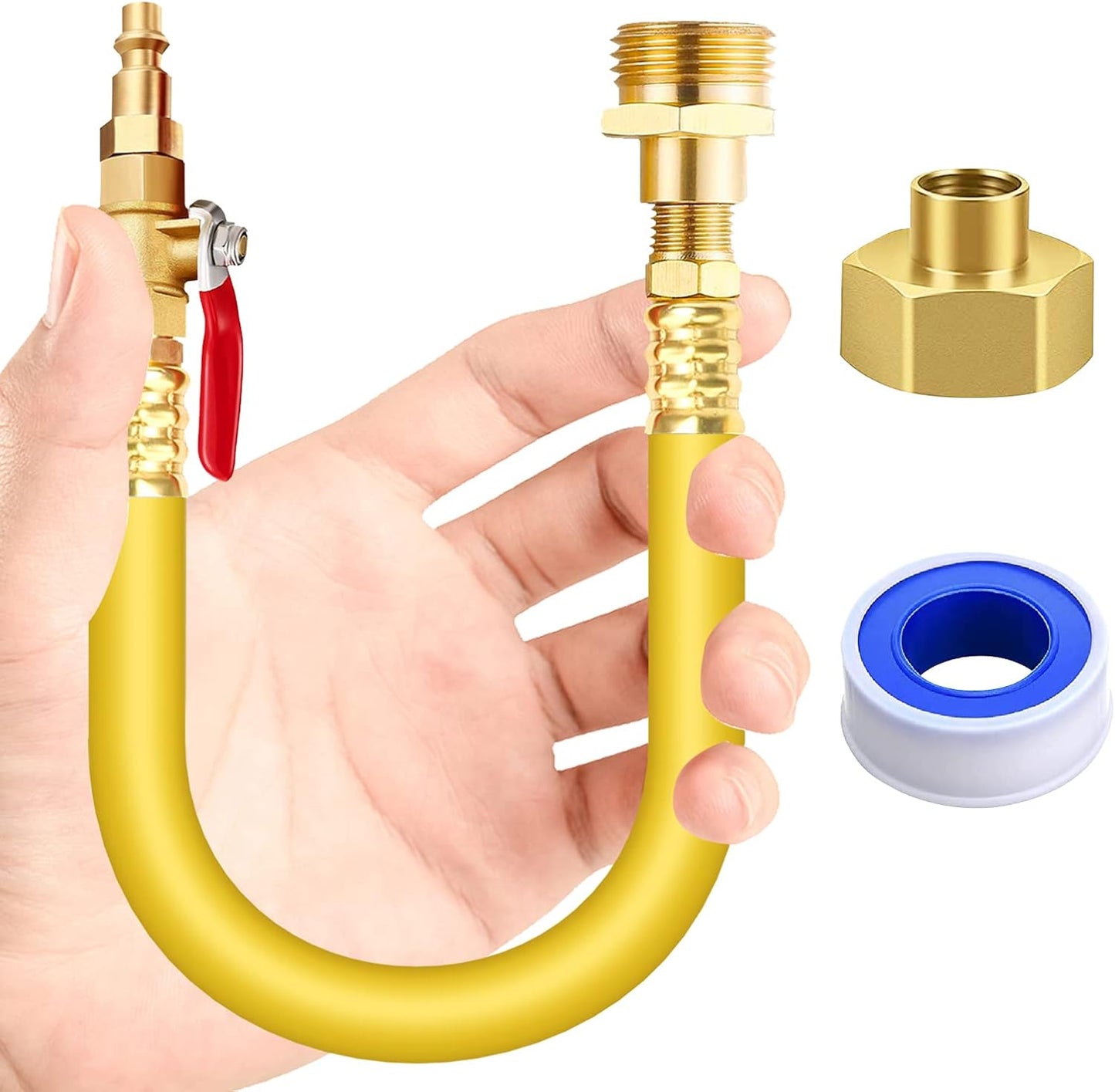 Kit winterización RV adaptador 12" válvula conexión rápida