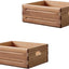 2 Cajas Madera Maciza 16x12x6.25 Estilo Granja