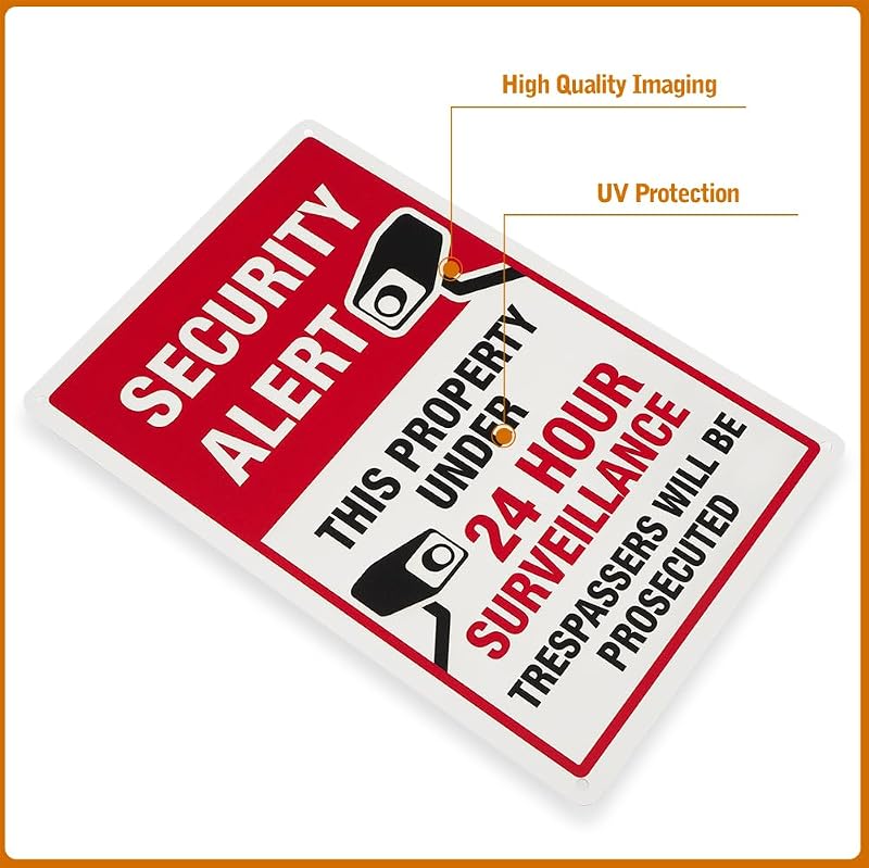 Señal seguridad videovigilancia no trespassing perros