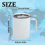 25 Tazas Sublimación 12oz Acero Inox con Tapa Popote