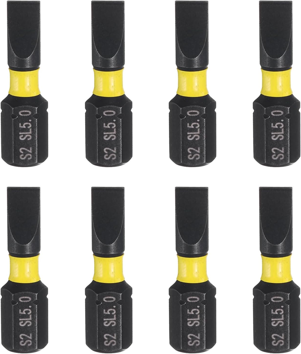 8 Pzas Broca Destornillador Ranurado 1/4 Hexagonal 25mm
