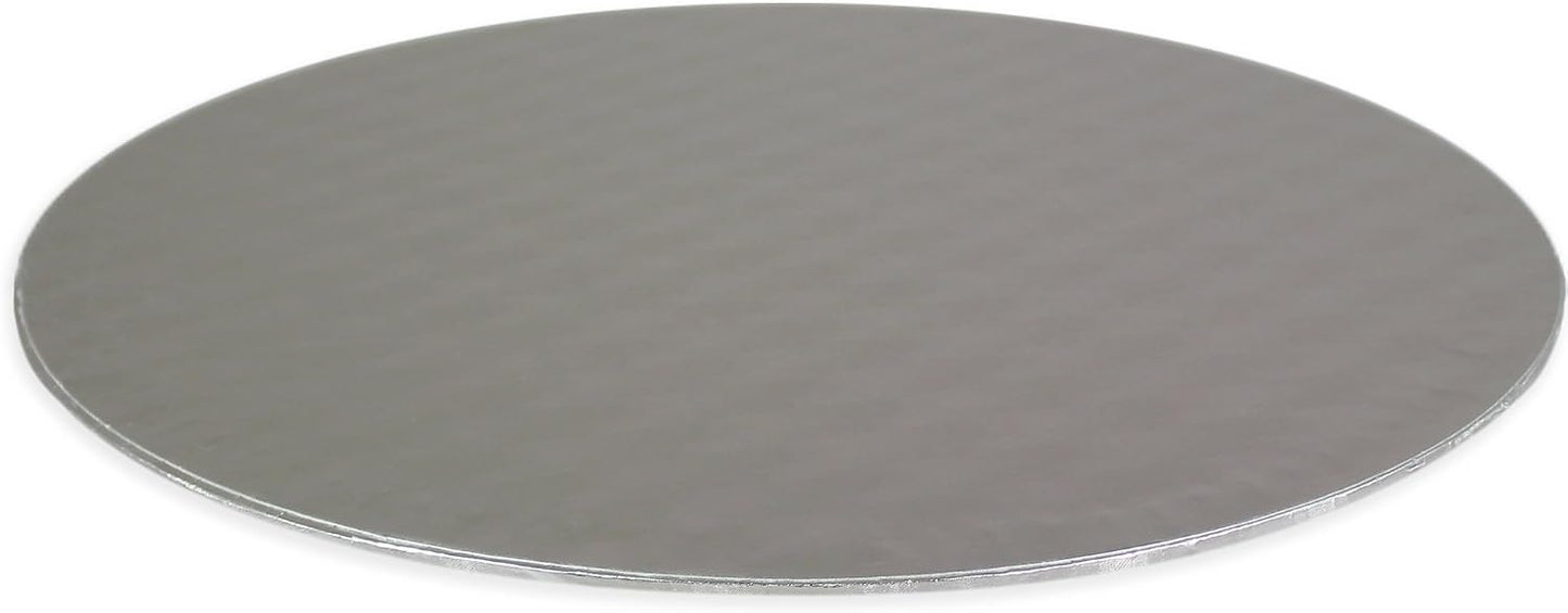 Tarjeta redonda pastel 12" color blanco