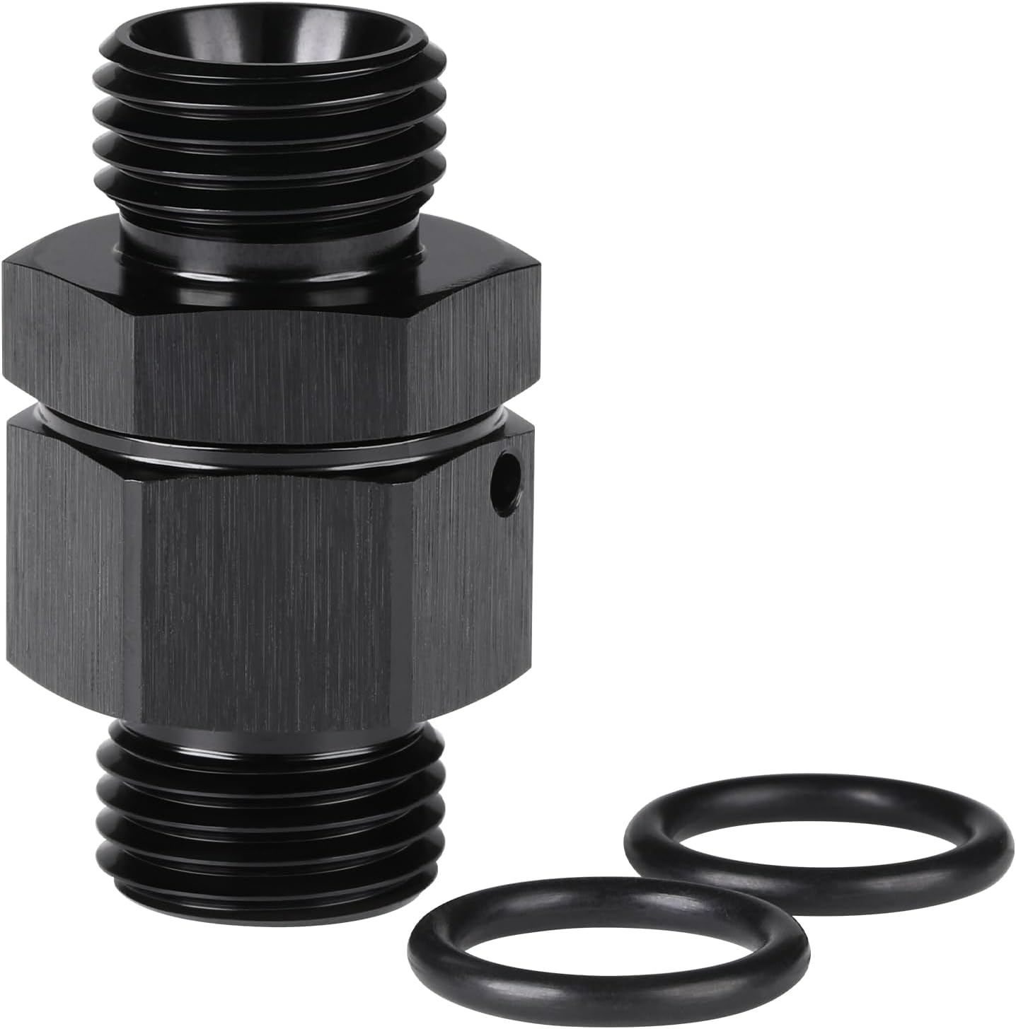 Acoplador giratorio 6AN -6 ORB macho aluminio negro