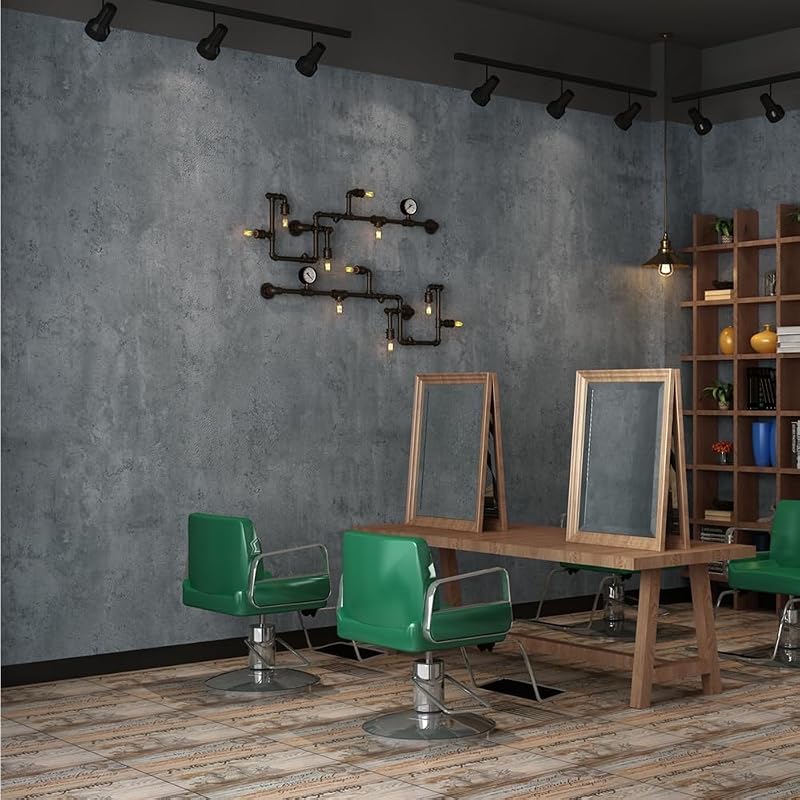 Papel tapiz hormigón autoadhesivo 16x393pulg estilo industrial