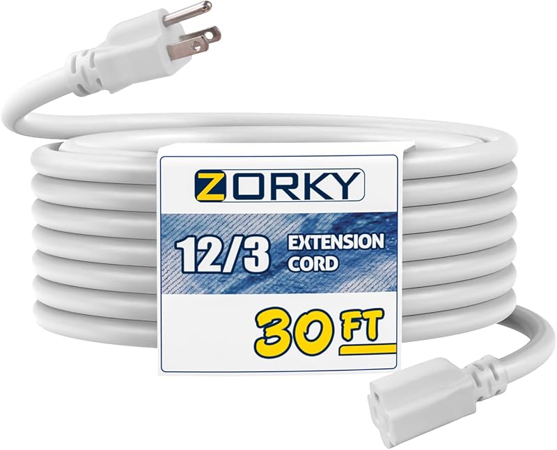 Cable extensión exterior 30ft impermeable 12/3 15A