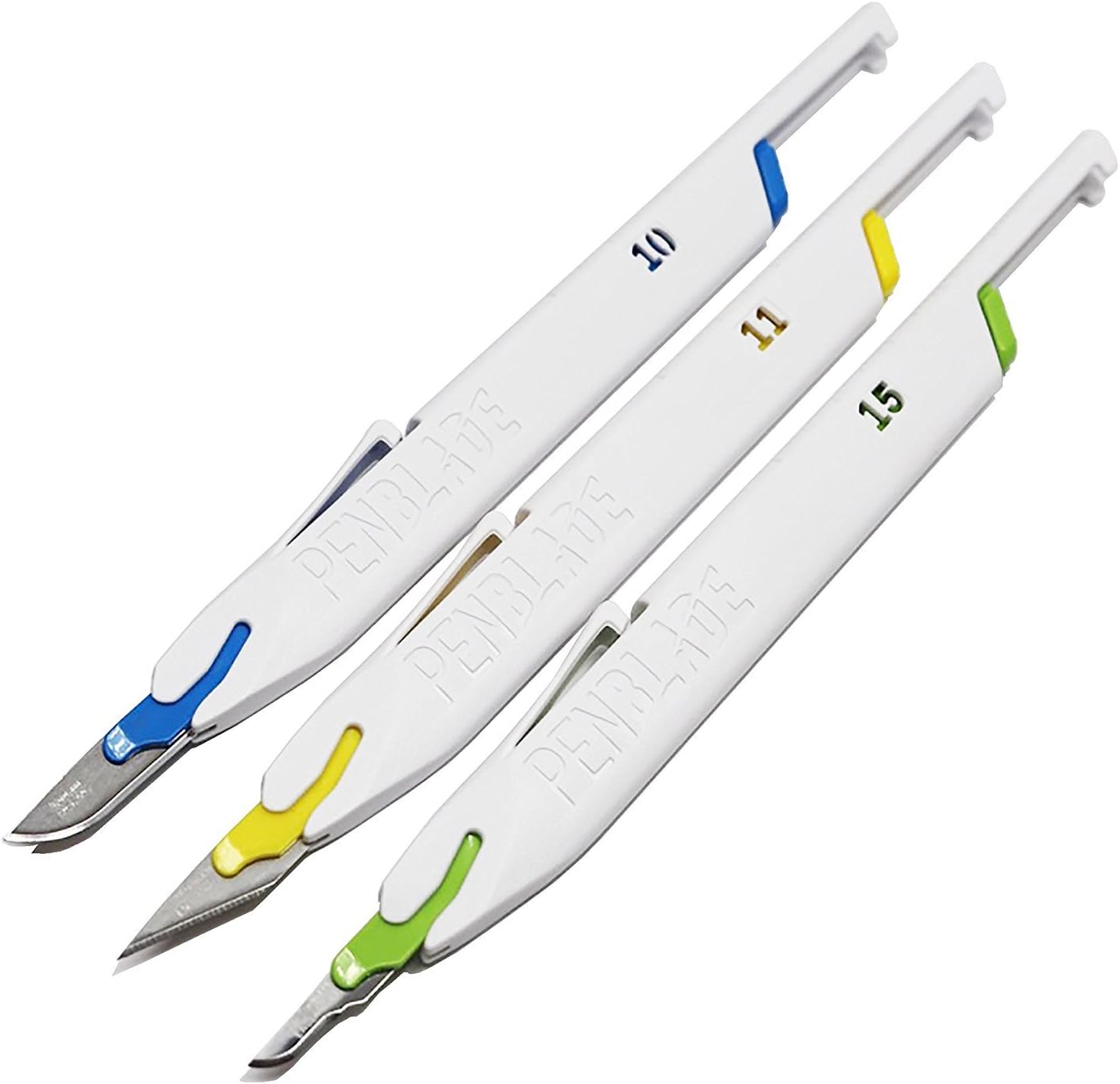 Cuchillo utilitario retráctil acero inox set 3