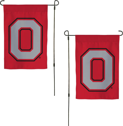 Bandera jardín OSU Buckeyes 19x12" diseño A