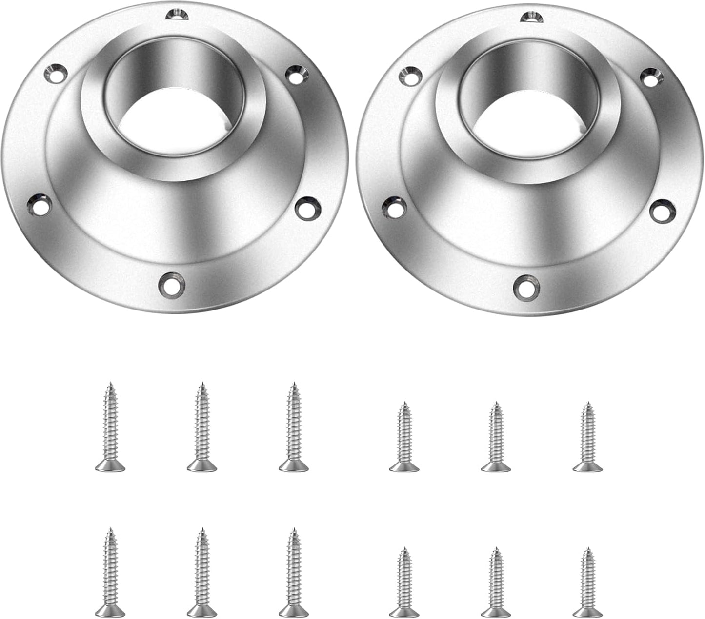 2 Pzas Base Mesa Aluminio RV Soporte Piso 6 Orificios