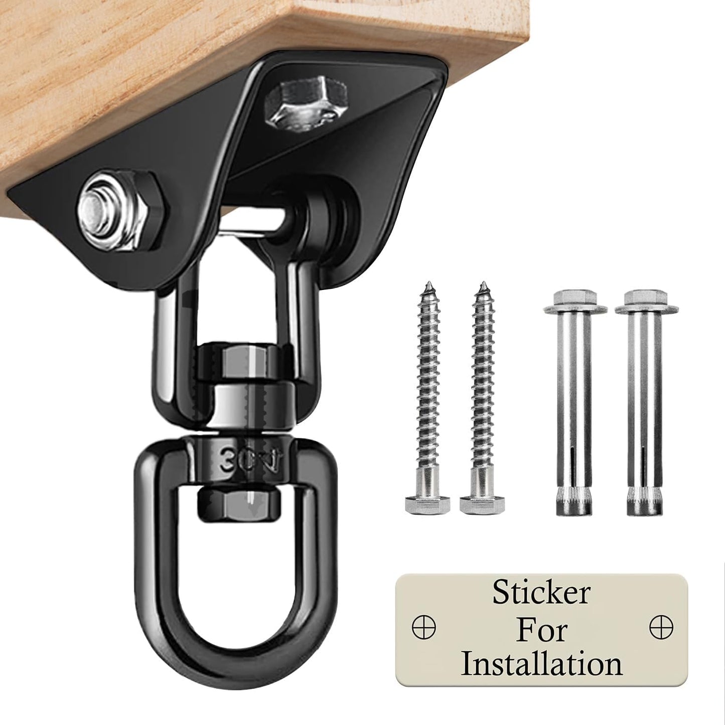 Perchas columpio resistentes 2000lb acero inox 360 parque infantil
