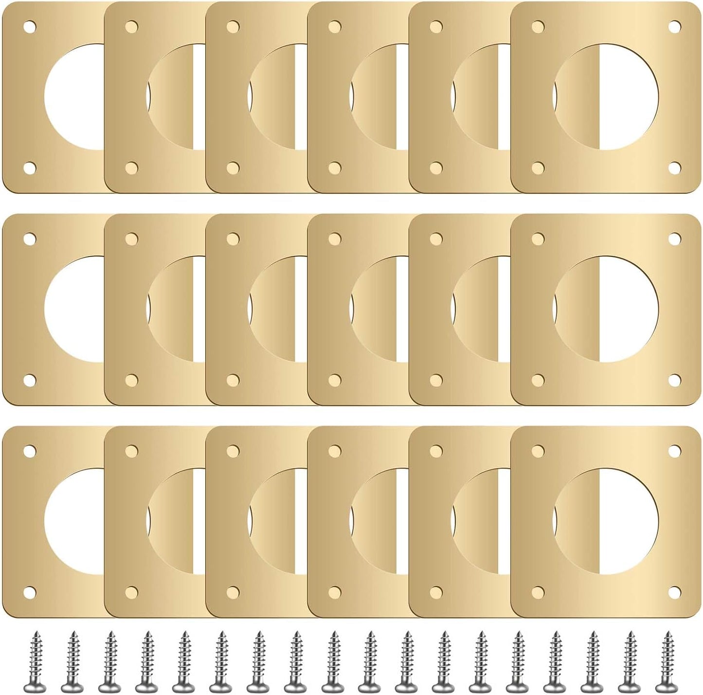 18 Pzas Protector Agujero Pájaros 1 1/8" Metal