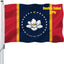Bandera Mississippi 3x5pulg doble cara poliéster 3 capas