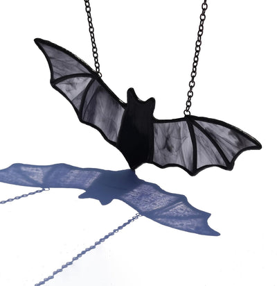 Atrapasoles colgante cristal murciélago 7.1x3pulg Halloween