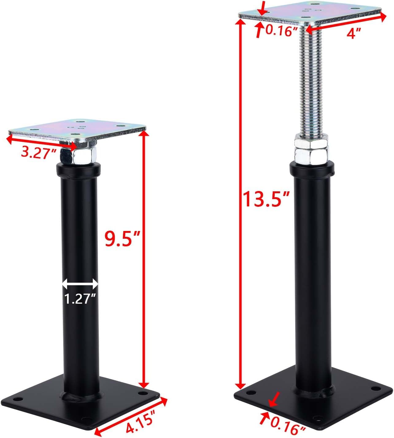 4 Soportes Gato Ajustable 9.5-13.5"