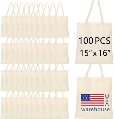 Bolsas lona blancas reutiliz. para manualidades