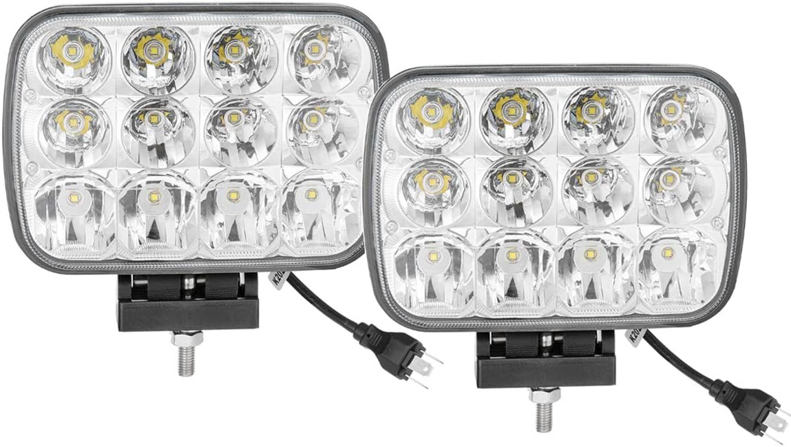 Luz conducción auxiliar 5x7" 60W 6000K blanco natural IP69