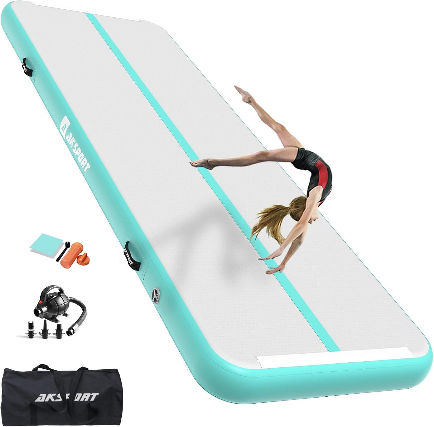 Tapete aire inflable para gimnasia hogar entrenamiento