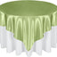 Mantel satén 72pulg color verde salvia resistente manchas
