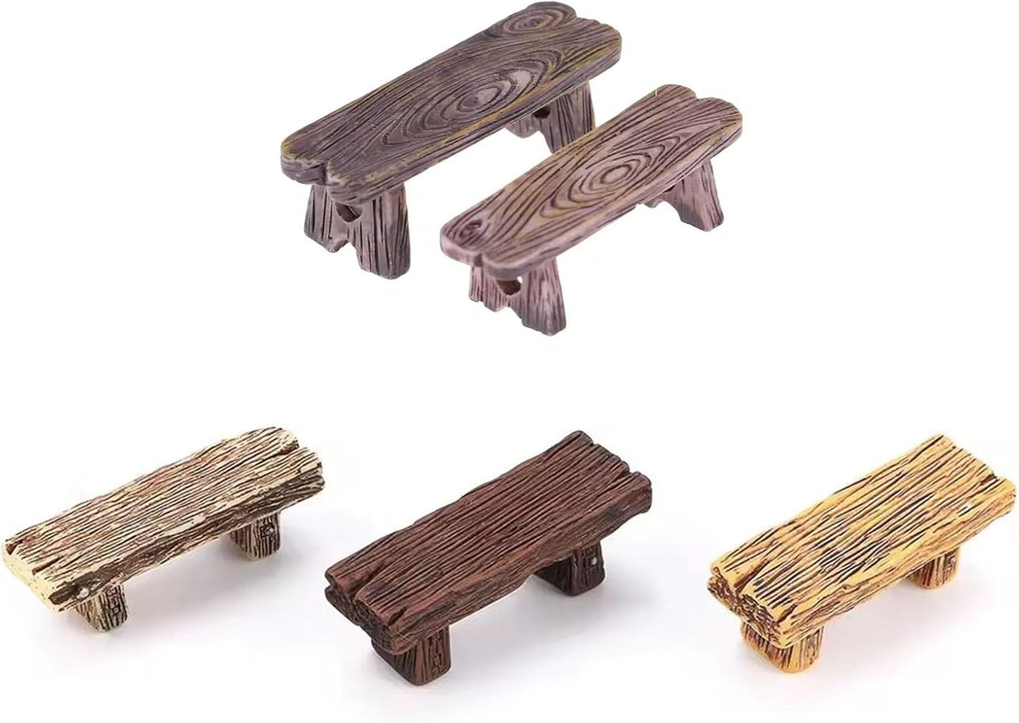 5 Pzas Figuritas Jardín Bonsái Hadas Mini Banco