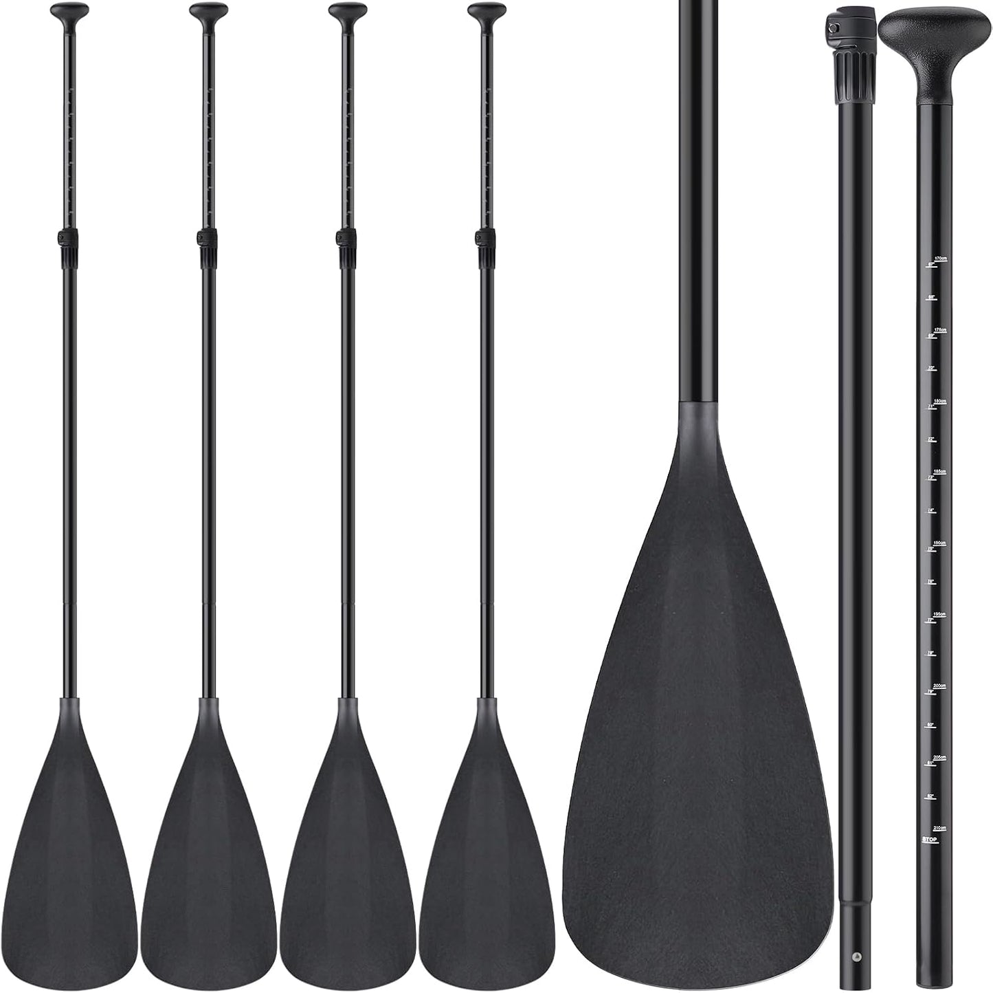 4 Set Pala SUP Ajustable Aluminio Ligera para Surf