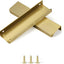 Tirador dedo gabinete cocina aluminio cepillado 6" pack 10