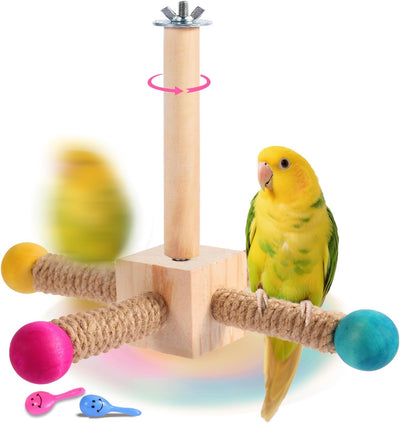 Juguete perca loros soporte 360° colores primarios