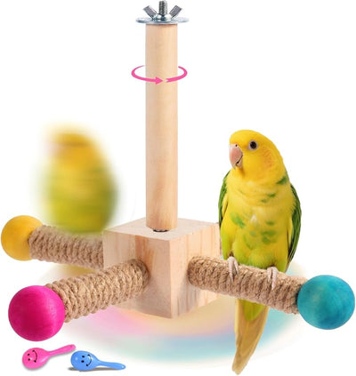 Juguete perca loros soporte 360° colores primarios