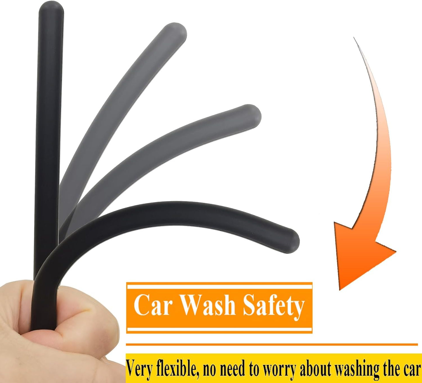 Mástil antena goma flexible 7pulg para Mitsubishi Outlander 06-17