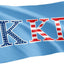 Bandera KKG Estados Unidos 3x5pies decoración hermandad griega