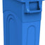 Contenedor reciclaje plástico 23gal perfil delgado azul