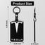 Funda silicona llaves Tesla Y/3/S/X Cybertruck con llavero negro
