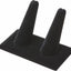 Pantalla dedo anillo terciopelo negro 3.625x2.125x2.25"