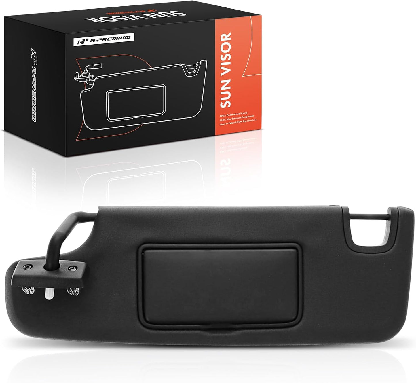 Parasol lado conductor Jeep Wrangler 07-18 con espejo negro