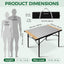 Mesa camping plegable aluminio 135x69cm