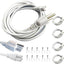 Cable alimentación LED T5 T8 8ft 3 clavijas pack 4