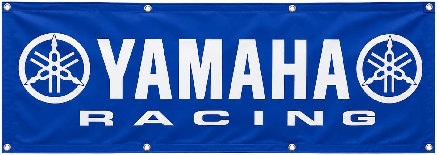 Bandera Yamaha 2x8ft para ATV/ATC duradera