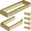 Set 6 Pzas Toallero 10pulg Soporte Papel y 4 Ganchos Dorado