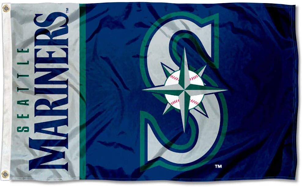 Bandera de Marineros de Seattle 3x5 para Decoración de Hogar