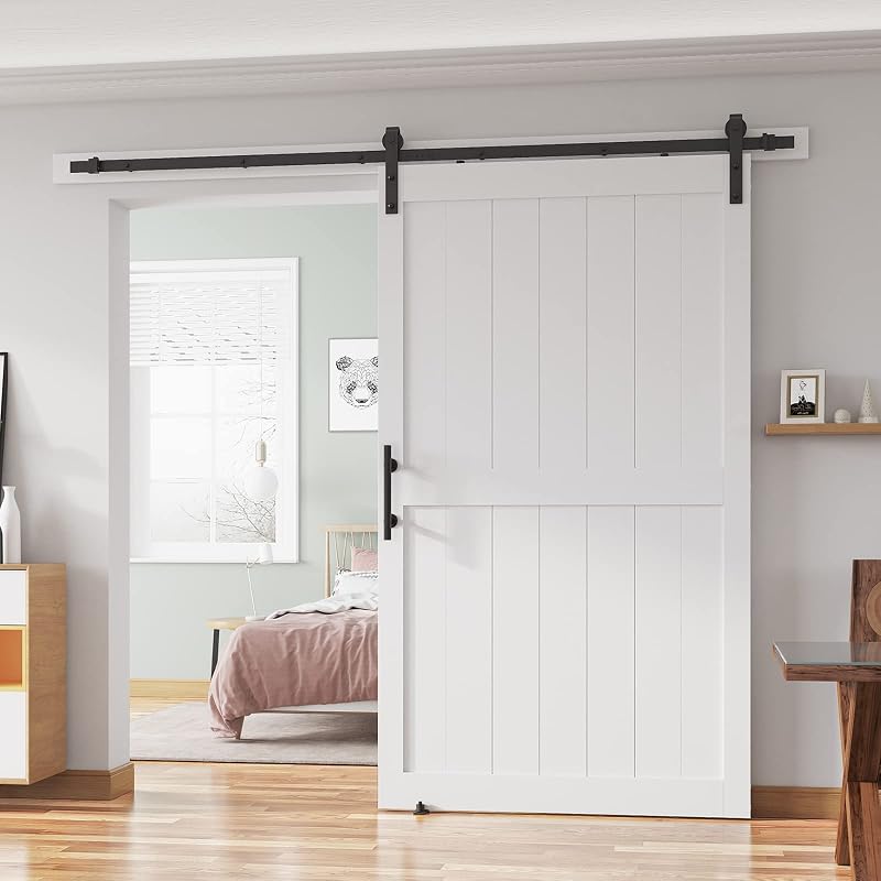 Puerta corredera granero 48x80pulg con kit herrajes guías