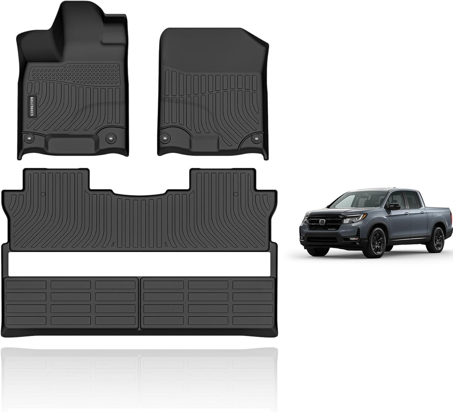 Tapete automóvil elastómero negro antiderrap